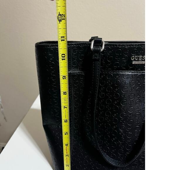Guess black logo tote in a classic style -EUC - Picture 7 of 8